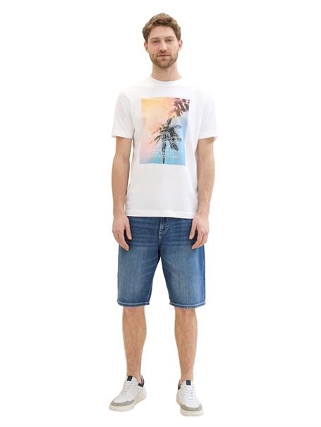 T-Shirt mit Fotoprint white
