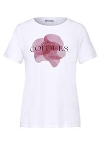 T-Shirt mit Frontprint dark berry purple