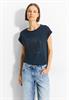 T-Shirt mit Frontprint dark petrol blue