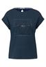 T-Shirt mit Frontprint dark petrol blue
