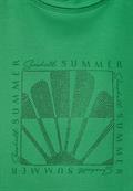 T-Shirt mit Frontprint fresh apple green