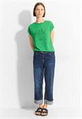 T-Shirt mit Frontprint fresh apple green