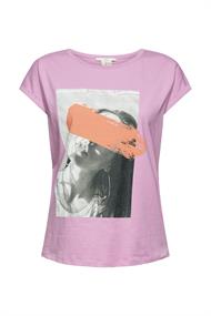 T-Shirt mit Frontprint lilac