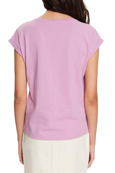 T-Shirt mit Frontprint lilac