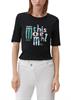 T-Shirt mit Frontprint schwarz