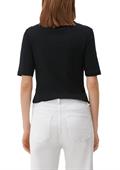 T-Shirt mit Frontprint schwarz