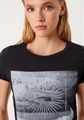 T-Shirt mit Frontprint schwarz