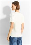 T-Shirt mit Frontprint vanilla white