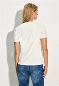 T-Shirt mit Frontprint vanilla white