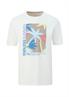 T-Shirt mit Frontprint weiß