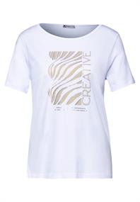 T-Shirt mit Frontprint white