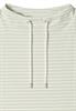 T-Shirt mit Funnel Neck und Streifen raw matcha lime