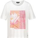 T-Shirt mit Glitzer Print off-white