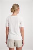 T-Shirt mit Glitzer Print off-white