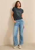 T-Shirt mit Glitzer-Print slate khaki