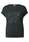 T-Shirt mit Glitzer-Print slate khaki