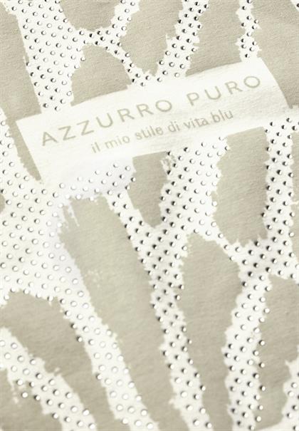 T-Shirt mit Glitzer-Print vanilla white