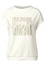 T-Shirt mit Glitzer-Print vanilla white