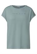 T-Shirt mit Glitzerdetails arona blue
