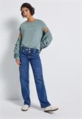 T-Shirt mit Glitzerdetails arona blue