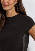 T-Shirt mit Glitzerdetails deep roast brown
