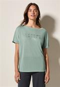 T-Shirt mit grafischem Print ice sage green