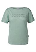 T-Shirt mit grafischem Print ice sage green