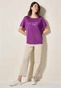 T-Shirt mit grafischem Print magenta lacquer