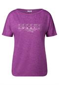 T-Shirt mit grafischem Print magenta lacquer