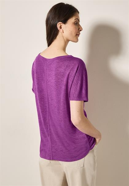 T-Shirt mit grafischem Print magenta lacquer