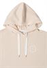 T-Shirt mit Hoodie und Printdetail pearl beige