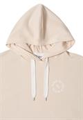 T-Shirt mit Hoodie und Printdetail pearl beige