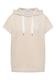 T-Shirt mit Hoodie und Printdetail pearl beige
