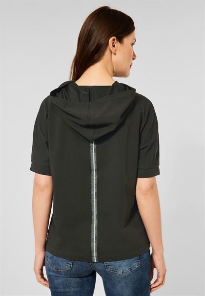 T-Shirt mit Kapuze bassy olive