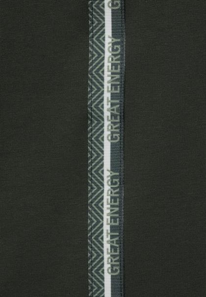 T-Shirt mit Kapuze bassy olive