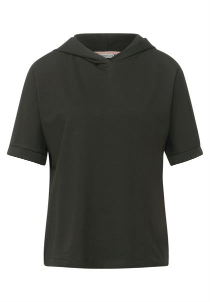 T-Shirt mit Kapuze bassy olive