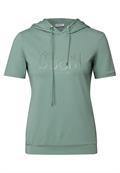 T-Shirt mit Kapuze matcha green