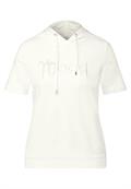 T-Shirt mit Kapuze vanilla white