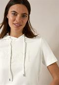 T-Shirt mit Kapuze vanilla white