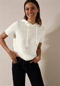 T-Shirt mit Kapuze vanilla white