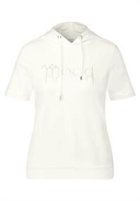 T-Shirt mit Kapuze vanilla white