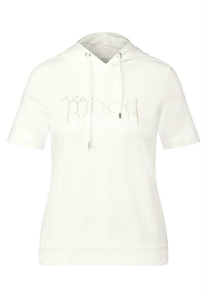 T-Shirt mit Kapuze vanilla white