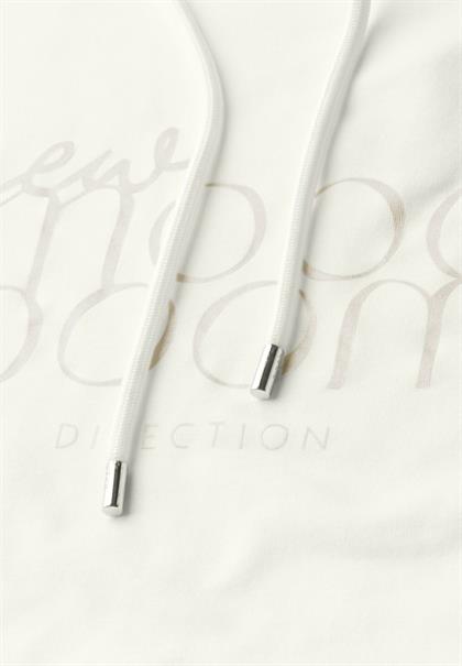 T-Shirt mit Kapuze vanilla white