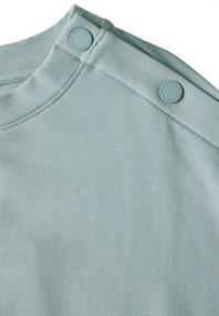T-Shirt mit Knopfdetail cool salvia green
