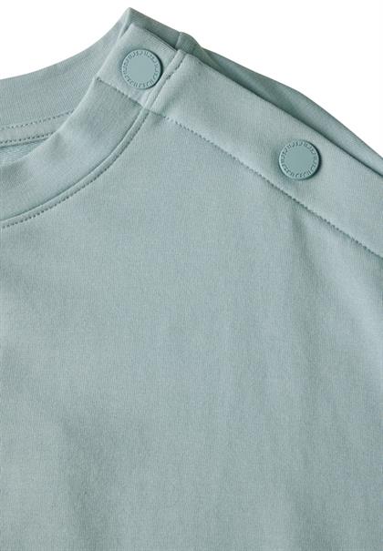 T-Shirt mit Knopfdetail cool salvia green
