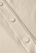 T-Shirt mit Knopfdetail light beige