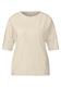 T-Shirt mit Knopfdetail light beige