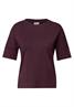 T-Shirt mit Knopfdetail mulberry red