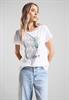 T-Shirt mit Lady Print white