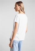 T-Shirt mit Lady Print white